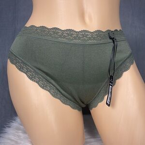 Bootay Bag Medium Olive Green Bikini Cut Panty Panties Microfiber New NWT
